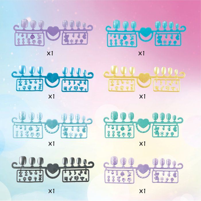 Enchanted manicure recharge - Aquabeads - Nails that stick with water, creative leisure for children