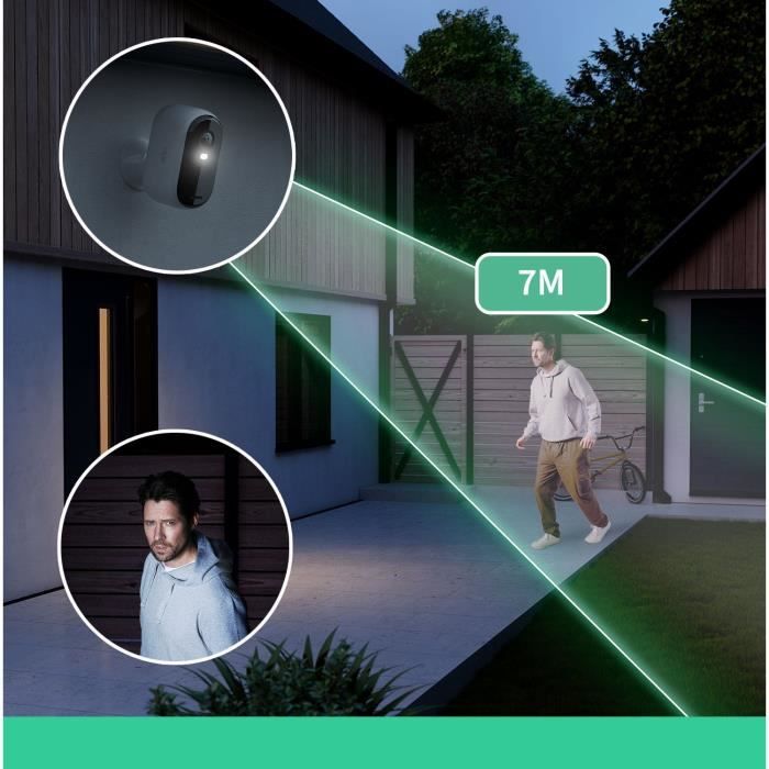 Surveillance Camera - ARLO - Essential2 2K - Color Night Vision - 6 Month Battery Life - 2 Pack