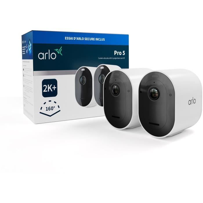 Pack 2 Cameras - ARLO - Pro 5 - Outdoor - Battery - Night Vision