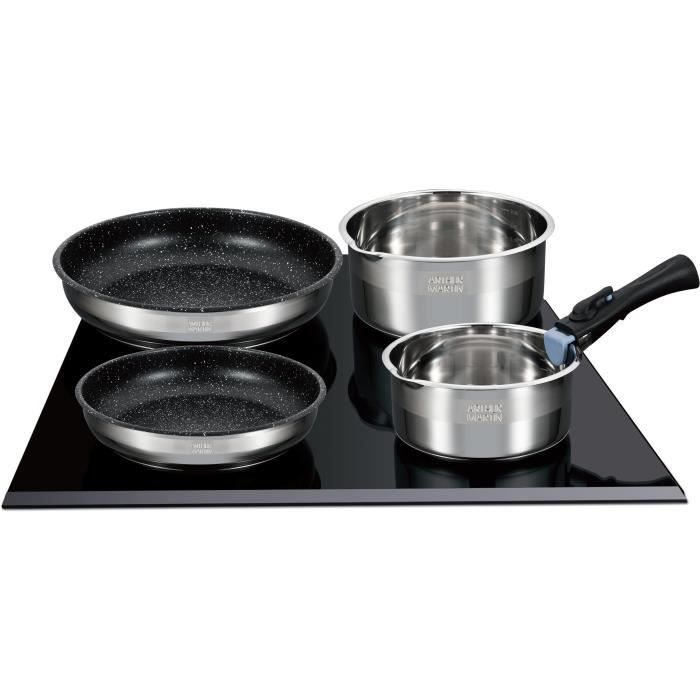 Arthur Martin AM2493 8 -piece kitchen battery - Stainless steel - Removable handle - All lights including induction