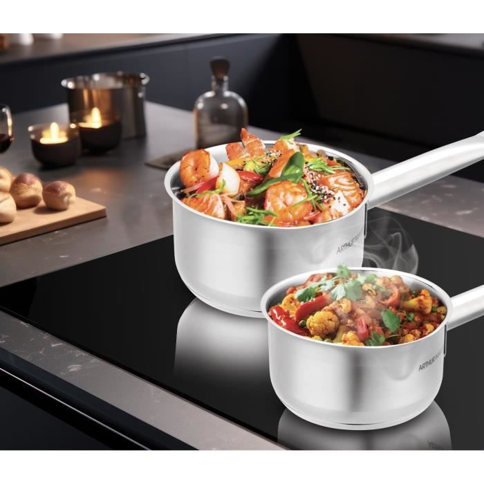 ARTHUR MARTIN Set of 5 Saucepans