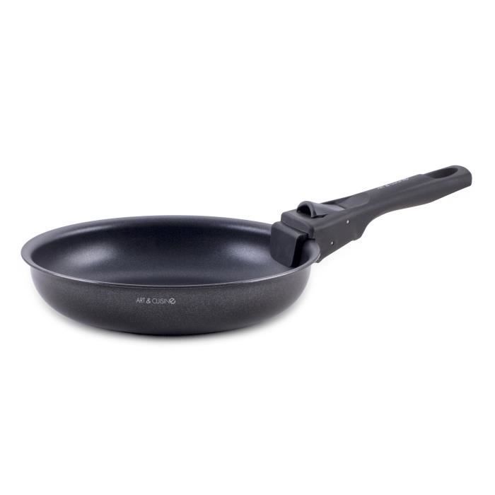 Cookware set - All hobs including induction - ART & CUISINE - AC1824 - Aluminum - 18 pieces - Non-stick - Removable handle