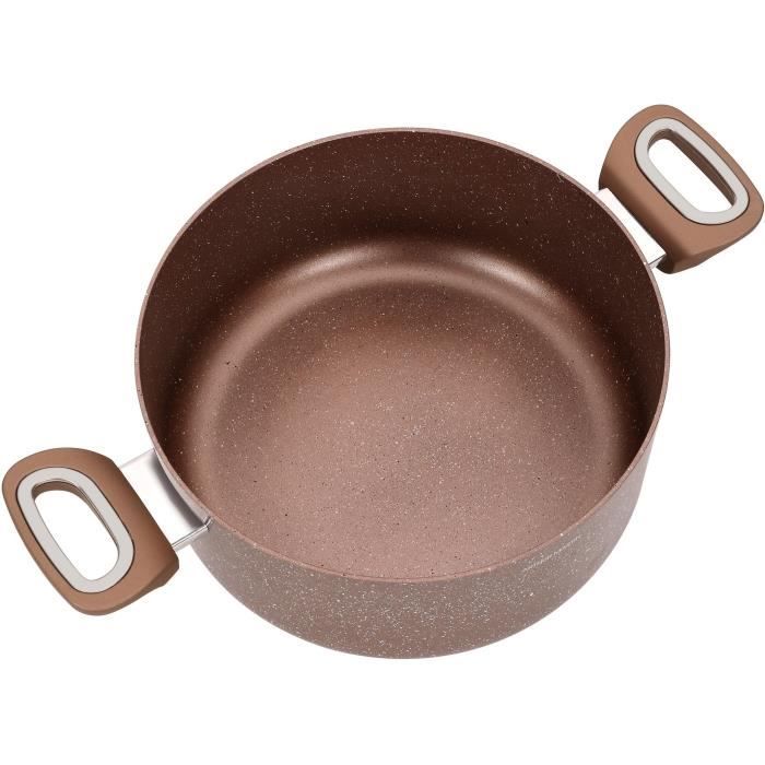 Pot - ARTHUR MARTIN - AM5531 - 28 cm with glass lid - Aluminum - All heat sources including induction