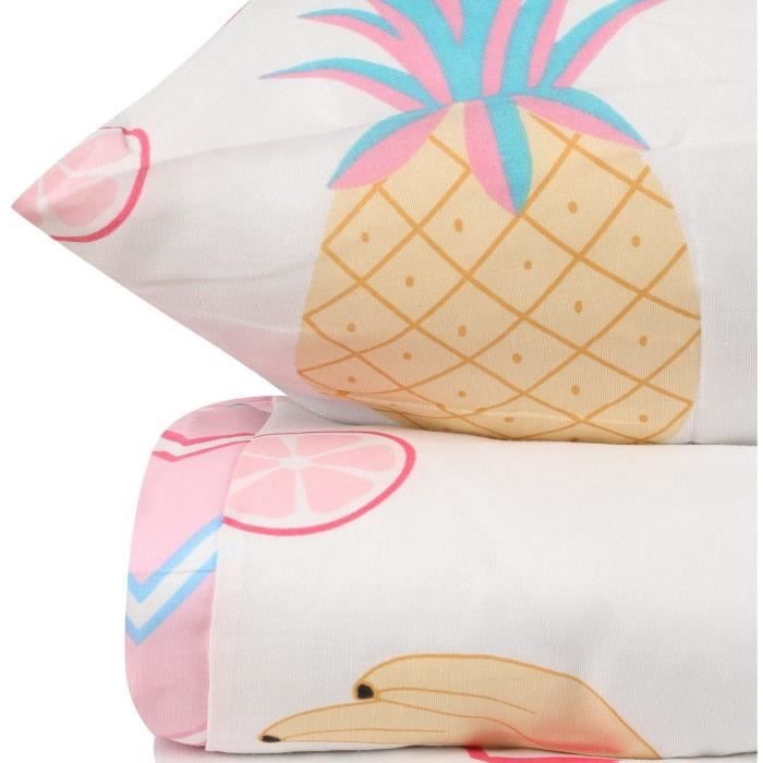 Bedding Set - 1 duvet cover 220 x 240 cm + 2 pillowcases 60 x 60 cm - 65% cotton, 35% polyester - White