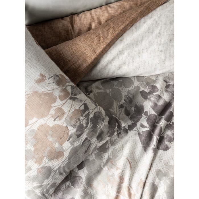 Bedding set - 1 duvet cover 220 x 240 cm + 2 pillowcases 60 x 60 cm - 100% cotton satin - Grey