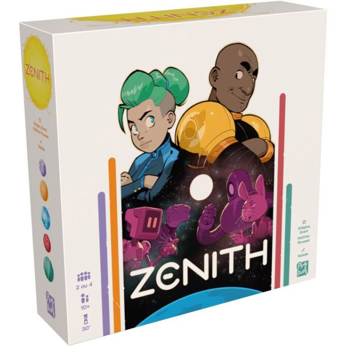 Board Game - ASMODEE - Zenith - 2-4 players - Ages 10+ - Tactical "tug-of-war" showdown