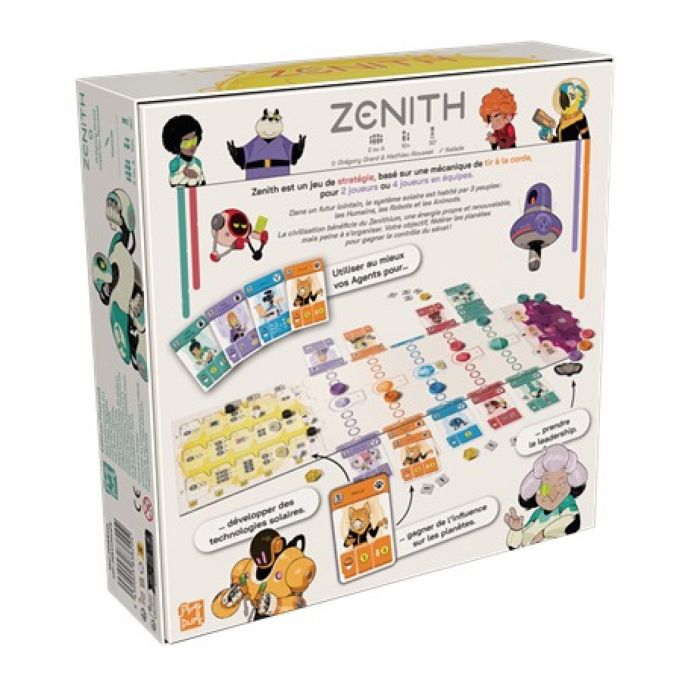 Board Game - ASMODEE - Zenith - 2-4 players - Ages 10+ - Tactical "tug-of-war" showdown
