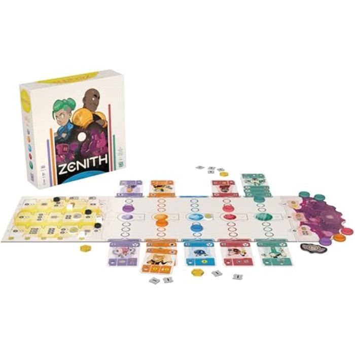 Board Game - ASMODEE - Zenith - 2-4 players - Ages 10+ - Tactical "tug-of-war" showdown
