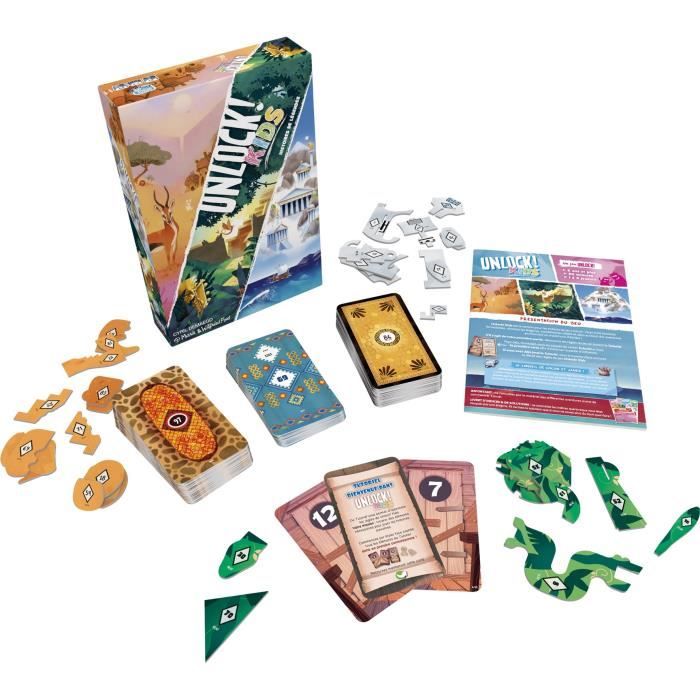 Unlock! Kids Stories Myths|Asmodee - Escape Game - 3 stories each 2 adventures - From 6 years old