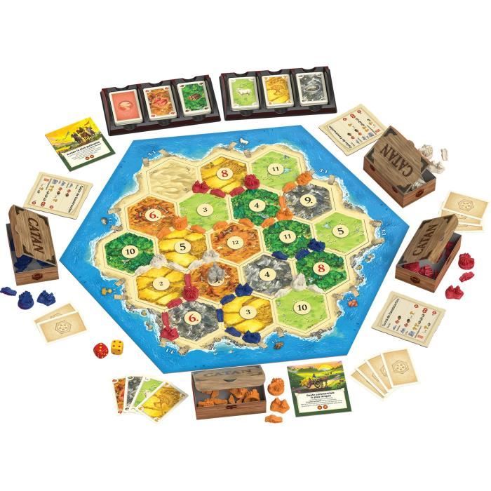 KOSMOS CATAN Board Game (Refresh) - Best-selling Strategy and Negotiation Game - Ages 10 and up - 3 to 4 players - 60 to 120 min