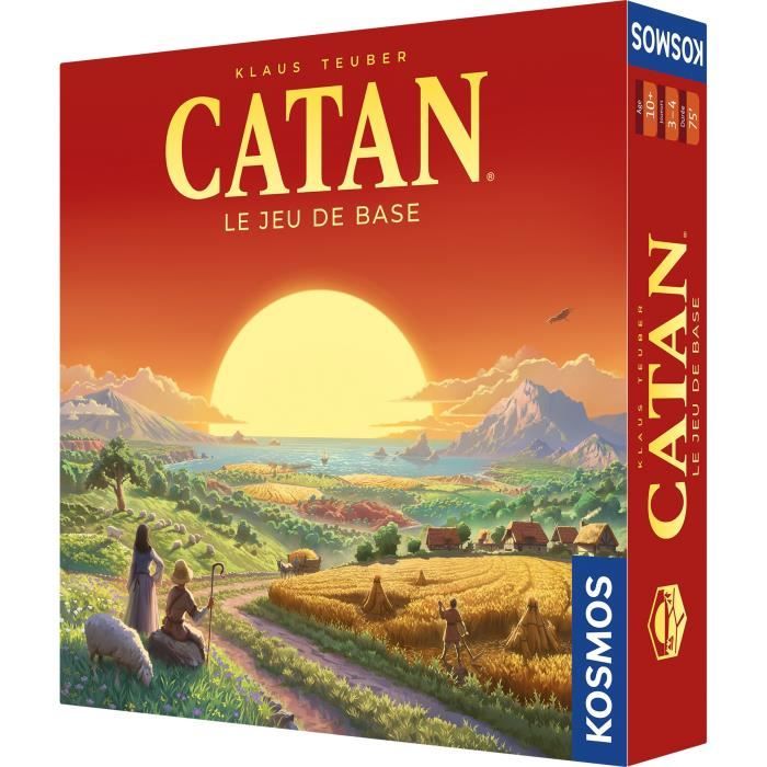 KOSMOS CATAN Board Game (Refresh) - Best-selling Strategy and Negotiation Game - Ages 10 and up - 3 to 4 players - 60 to 120 min