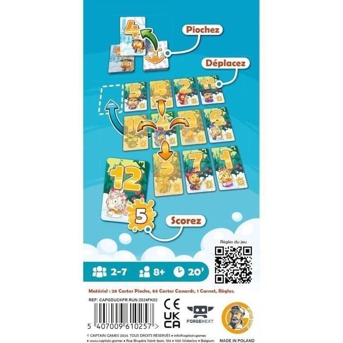 Duck & Cover - Captain Games - Card Game 8 Years+ - 2 to 7 Players - 20 Minutes - Asmodee