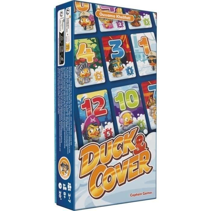 Duck & Cover - Captain Games - Card Game 8 Years+ - 2 to 7 Players - 20 Minutes - Asmodee
