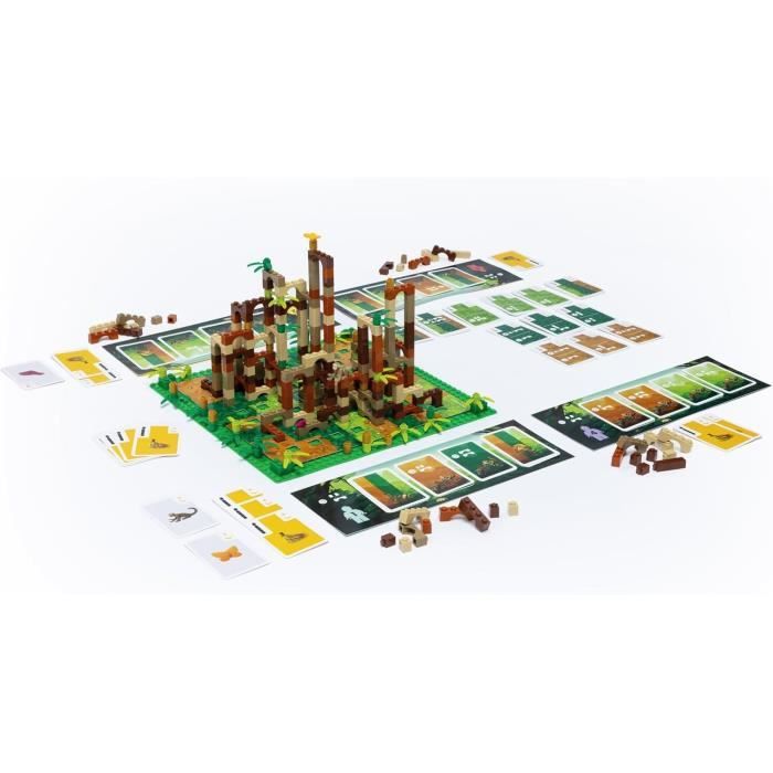 Lego Monkey Palace - Asmodee - Build Your Way to Victory Brick by Brick! - Ages 10+ - 2 to 4 Players - 45 min