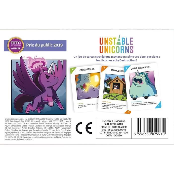 TeeTurtle | Unstable Unicorns | Board game | from 8 years old | 2 to 8 players | 30 to 60 minutes