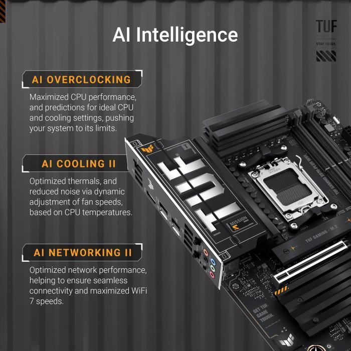 Motherboard - ASUS - TUF GAMING X870-PLUS WIFI