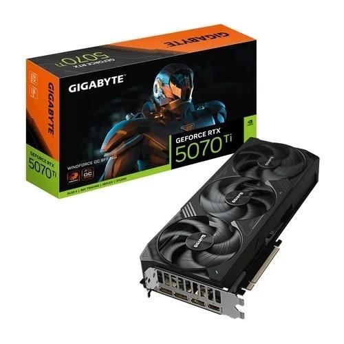 Internal Graphics Card - Gigabyte GeForce RTX 5070 Ti WINDFORCE OC SFF 16G