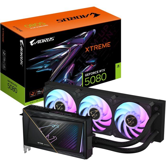 GIGABYTE - AORUSX - Graphics Card - NVIDIA RTX 5080 W - 16 GB