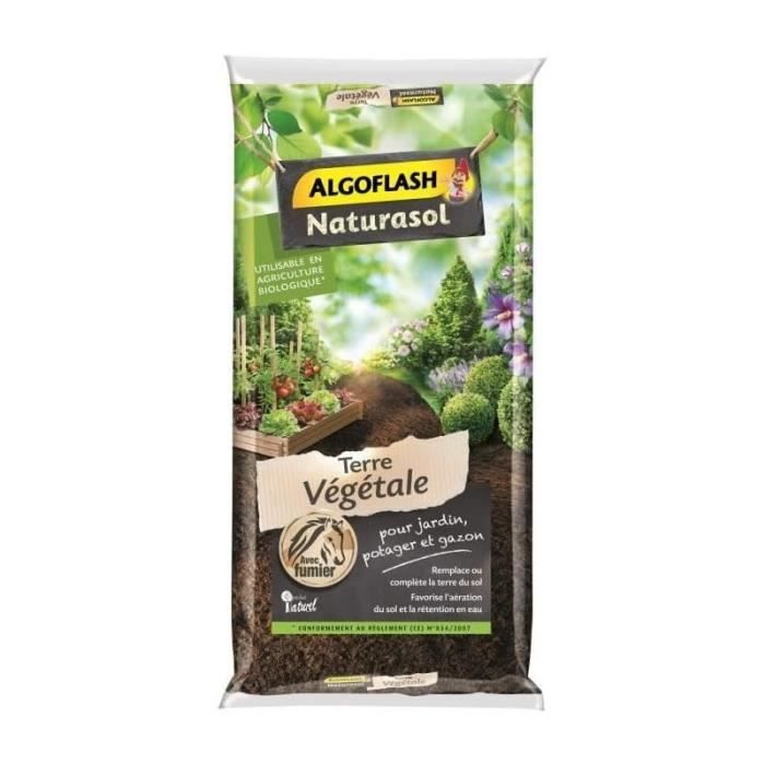 Enriched terrely land - Algoflash Naturasol - 40 L