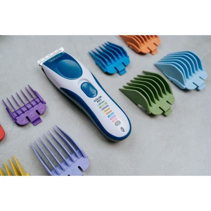 Hair clipper - WAHL - COLOR PRO CORDLESS - 3.5 W - 8 combs - Autonomy: 60 min - Blue / Grey