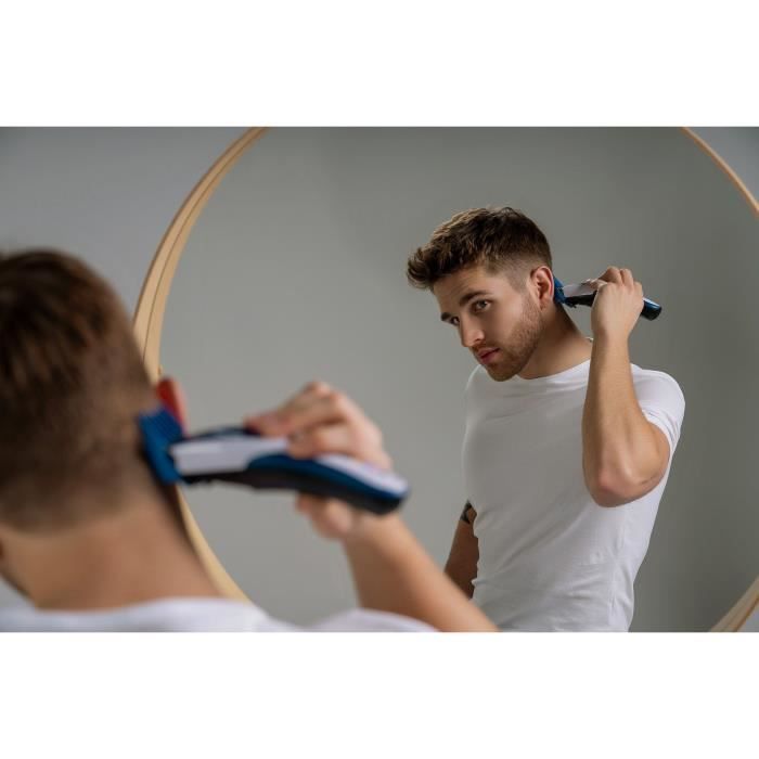 Hair clipper - WAHL - COLOR PRO CORDLESS - 3.5 W - 8 combs - Autonomy: 60 min - Blue / Grey