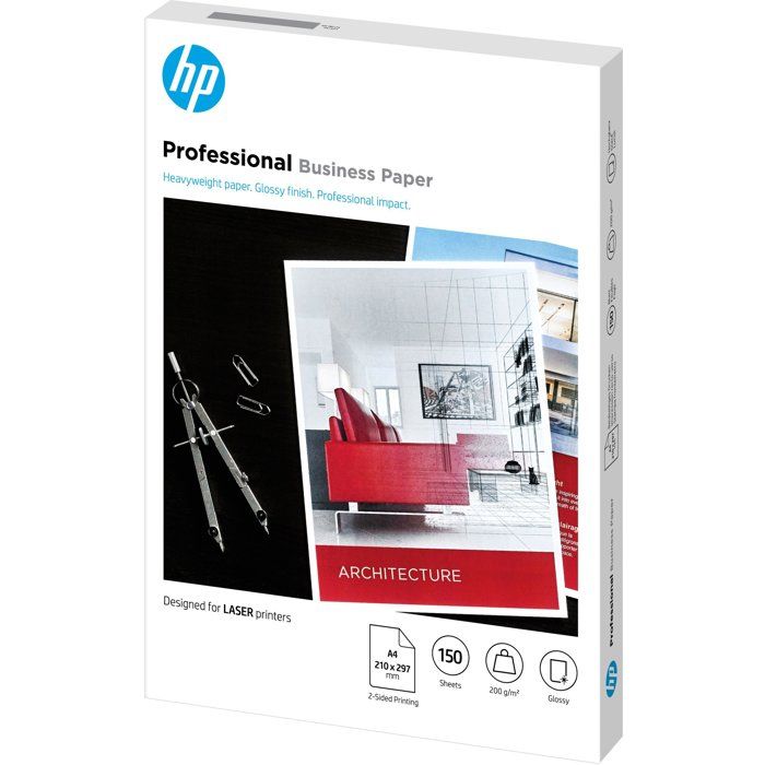 hp - hps supp media products (au hp prof gls lj a4 200g 150sh fsc paper