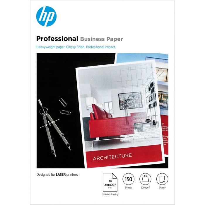 hp - hps supp media products (au hp prof gls lj a4 200g 150sh fsc paper