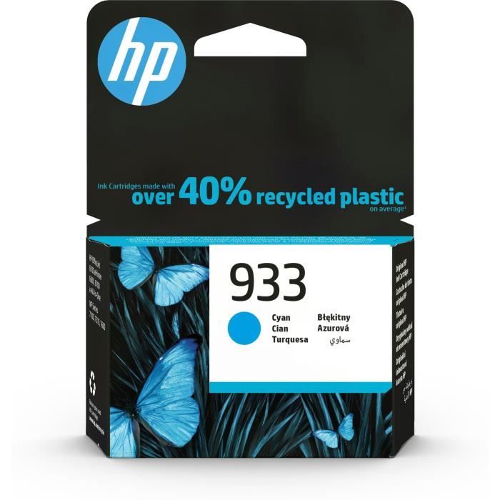 HP 933 Cyan Original Ink Cartridge (CN058AE) for HP OfficeJet 6700, 7110, 7610