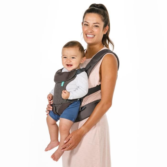 Baby carrier Flip ergonomic 4 in 1 gray - INFANTINO - Flip ergonomic 4 in 1 - Polyester - From 3.6 to 14.5 kg