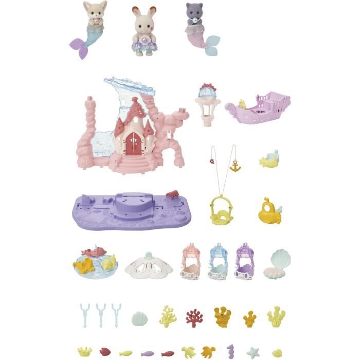 Miniature figurines - SYLVANIAN FAMILIES - 5701 - The castle of the mermaids