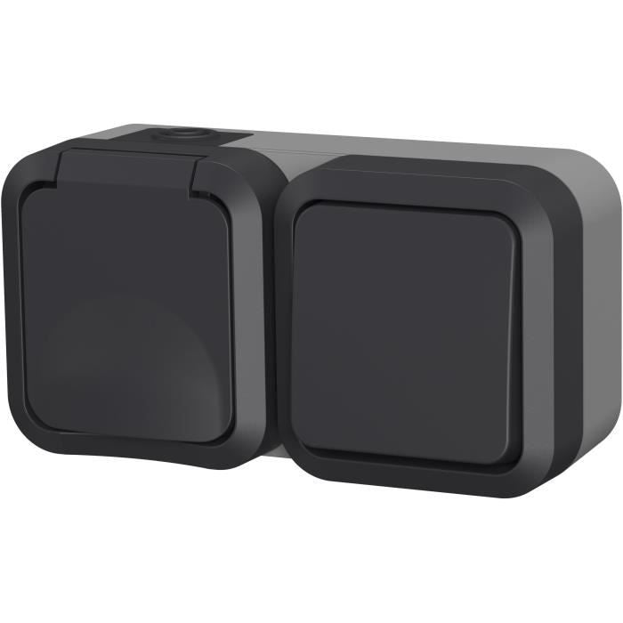Double socket - QUARX - Aqua Pro - Outdoor, vertical, IP55, 250V, 16A