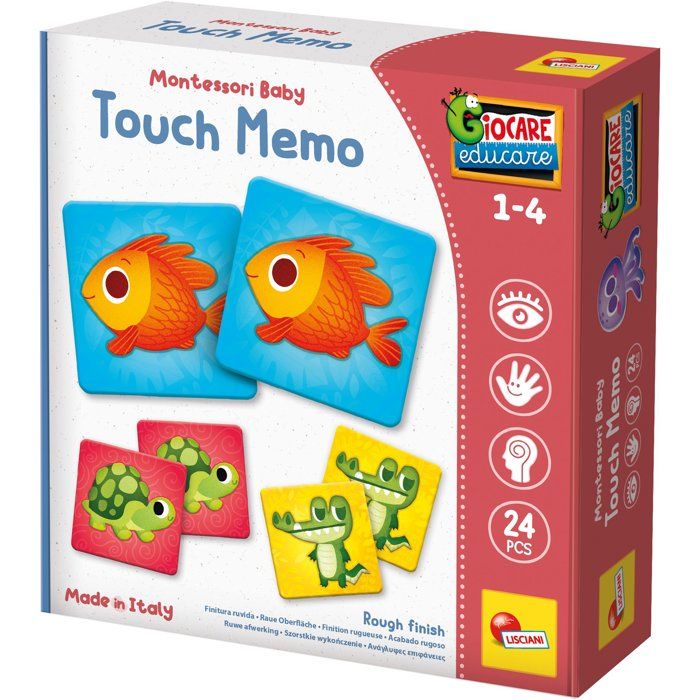 Play & Learn Baby Memo Sensory Pieces - Memory Game - LISCIANI - Touch and Observation