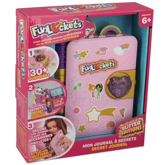 Secret Journal - KD - Funlockets - My Secret Journal Glitter Edition - Over 30 surprises and glitter stickers