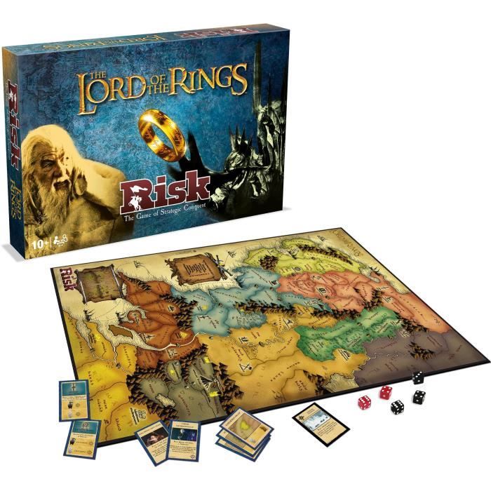 Risk The Lord of the Rings - Conquest of the territories in Middle-earth, Board game - WINNING MOVES