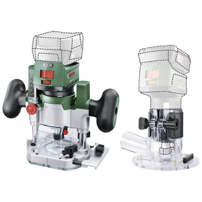 Bosch AdvancedTrimRouter 18V-8 Trimmer with Router Plunge Base, No Battery