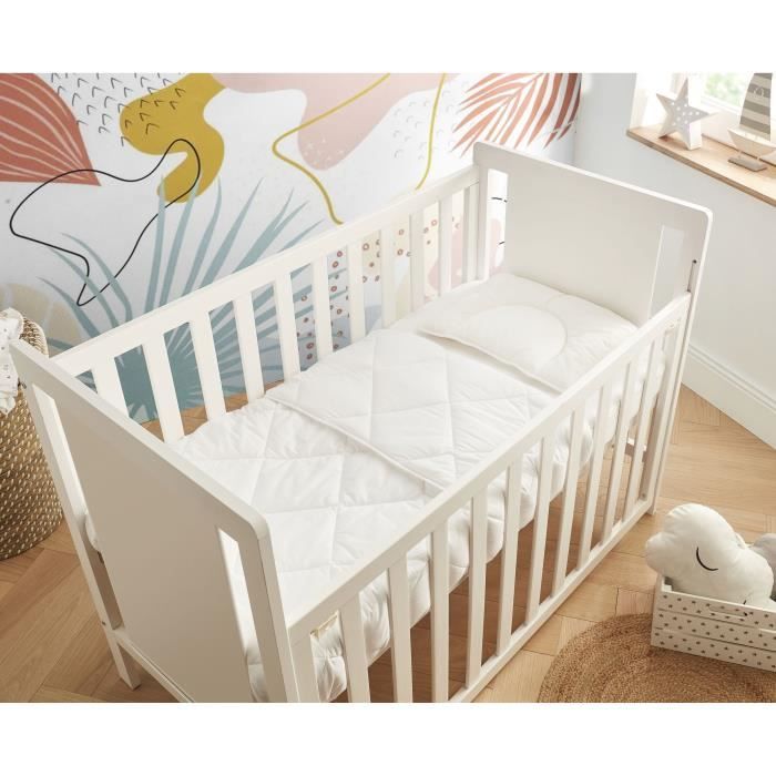Duvet - 100x140 cm - MON P'TIT DODO - Warm - 100% Polyester Hollow siliconized fiber - 1 person - White
