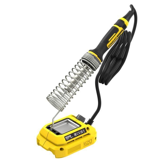 Soldering iron - 18V - 204°C to 484°C - V20 range - STANLEY FATMAX, SFMCE040B-XJ