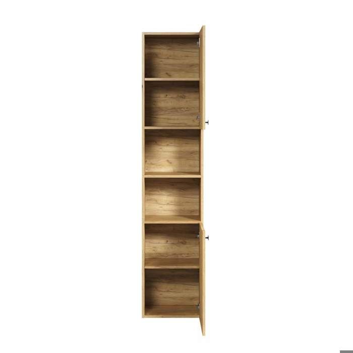 Bathroom column - Oak decor - L40 x H186 x D31cm - PURE BLISS