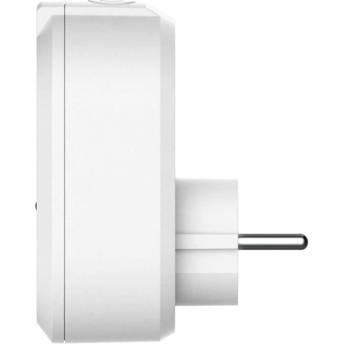 Set of 2 connected sockets - LINK2HOME - 230 V - White
