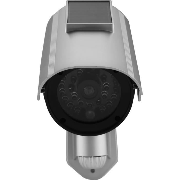 Solar Dummy Camera - LINK2HOME - Red Flash, Rechargeable Batteries, Durable ABS