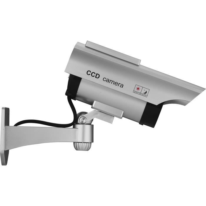 Solar Dummy Camera - LINK2HOME - Red Flash, Rechargeable Batteries, Durable ABS