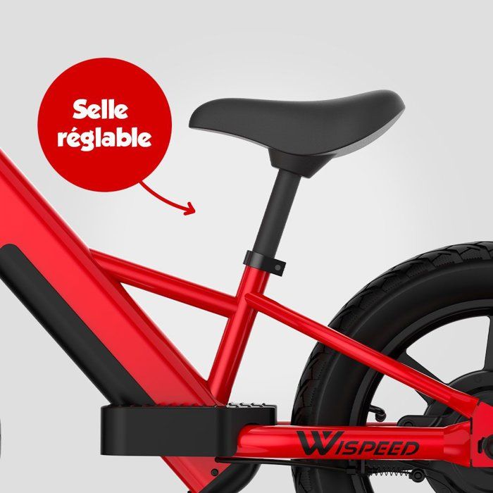 Trottinette électrique enfant - WISPEED - WIKIDS - Rouge