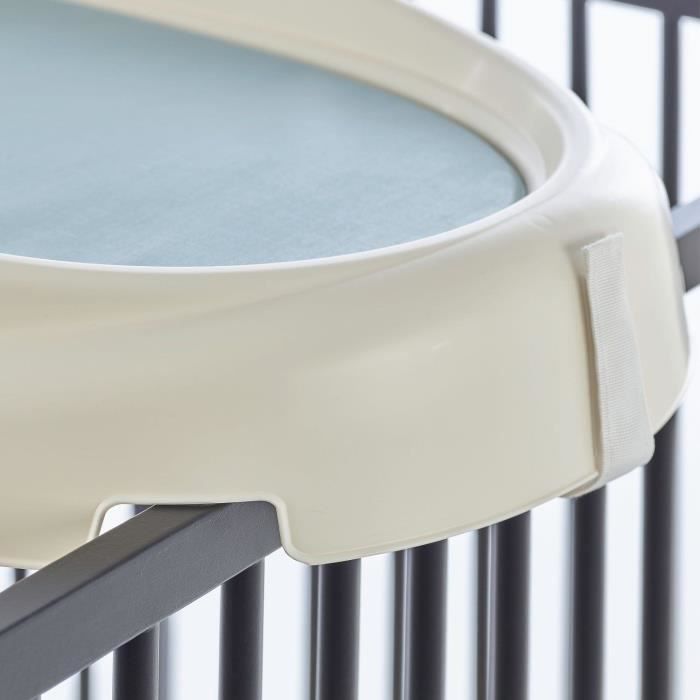 THERMOBABY changing pad - 76x45 cm - VASCO - lily of the valley white