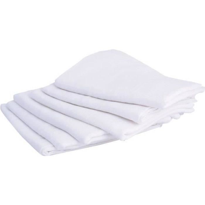 DOMIVA Set of 6 square nappies - Cotton - 70x70cm