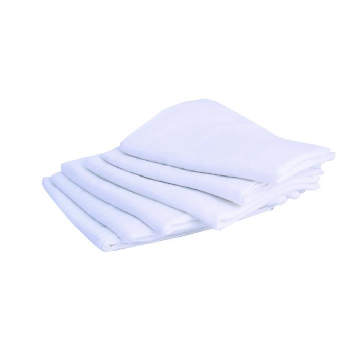 DOMIVA Set of 6 square nappies - Cotton - 70x70cm