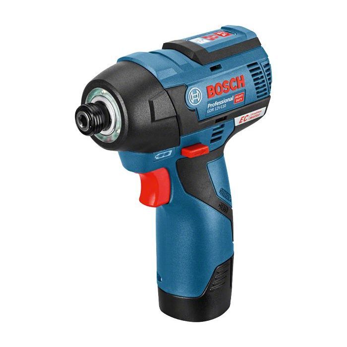 Bosch Professional GDR 12V-110 impact driver + 2 3.0Ah batteries in L-BOXX - 06019E0005