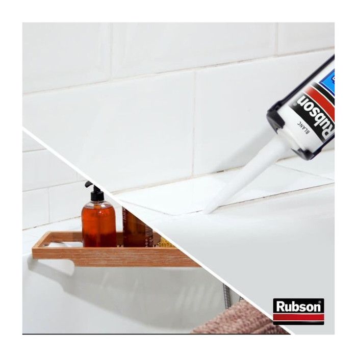Sanitary Sealant - RUBSON - 2690812 - Healthy Bathroom - Stop Mold - White - 280ml