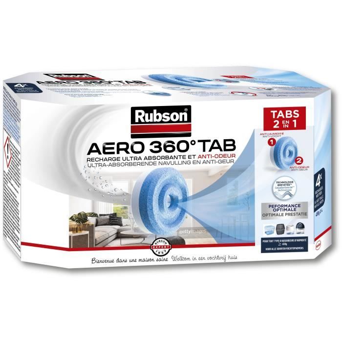 Aero 360 ° Moisture Absorber Refill x4 - RUBSON