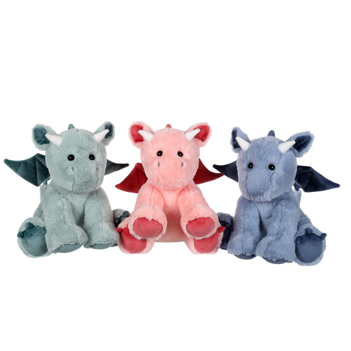 Plush - Gipsy Toys - Floppy Dragon - 30cm - Pink