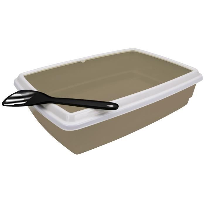 AIME litter box with rim + shovel - for cat